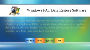 Windows vista restore recovery software recover photo pictures ntfs fat partition deleted files dat