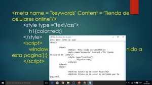 Curso HTML y Css3  etiqueta meta style script