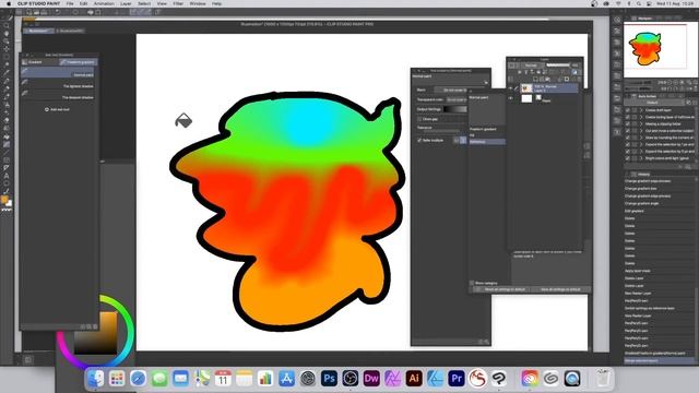 How To Make A Freeform Gradient In Clip Studio Paint Tutorial