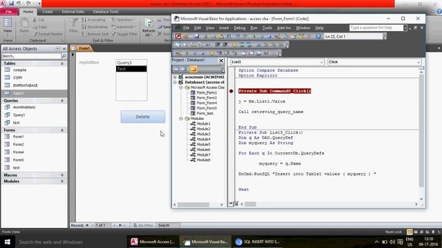 Learn MS Access - Video 197 - VBA - Create Access Form Dashboard смотреть онлайн