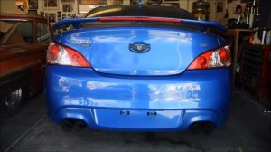 Genesis Coupe exhaust! Flowmaster 80 series