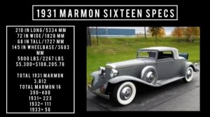 1931 Marmon Sixteen