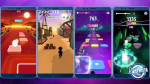 4 in 1 video | Unity | Tiles hop vs Hop Ball 3D vs Clash gang vs Color Hop 3D | Panthera Plays
