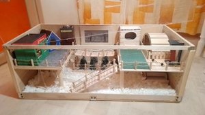 Дом для хомяка с Аквариумом, Лесом, Спортзалом и Пятёрочкой / Hamster House Build with Aquarium.