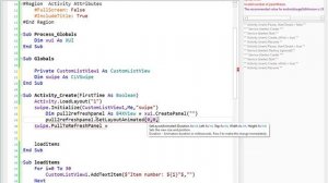 B4X B4A Android Tutorial - B4A CLV pull to refresh (swipe class)