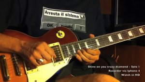 shine on you crazy diamond - solo  pt 1 - Iphone video test
