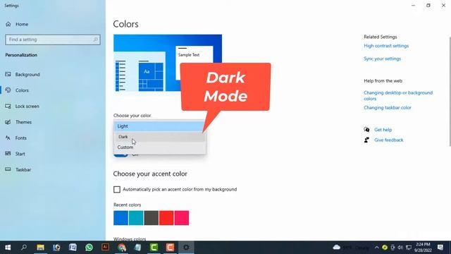 How To  Dark Mode Theme In Windows 10 смотреть онлайн