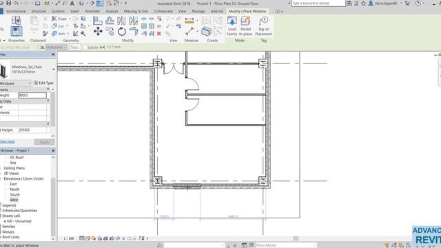 31 6 7 Placing Windows in revit смотреть онлайн