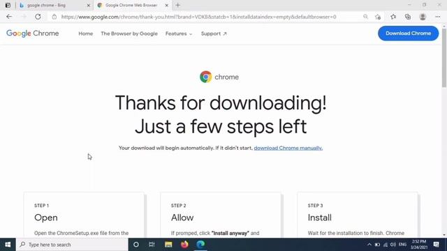HOW TO DOWNLOAD GOOGLE CHROME FOR WINDOWS 10 IN 1 MIN !!!!! смотреть онлайн