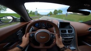 POV: Aston Martin DBS Superleggera on the Autobahn