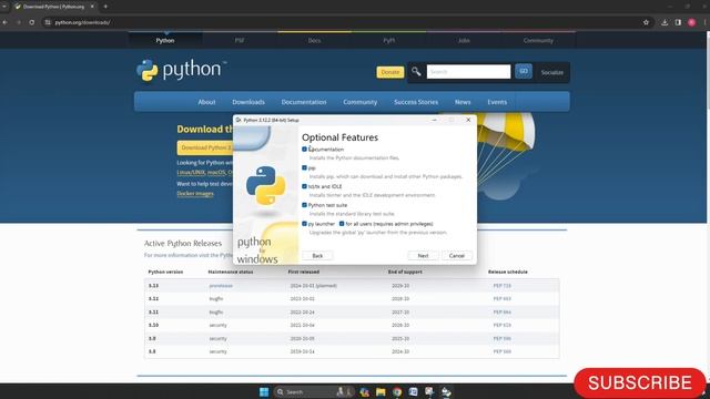 HOW TO DOWNLOAD/INSTALL PYTHON IN WINDOWS 11/12 LATEST VERSION 3.12.2 смотреть онлайн