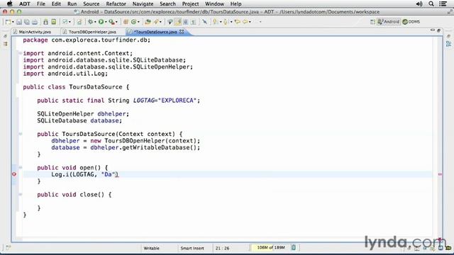 04 03 datasource Android SDK Local Data Storage