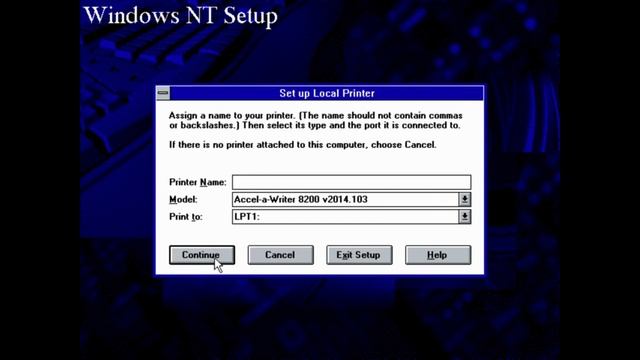 Installing Windows NT 3.51