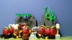 Лего против пластилина, мультики , пластилин,мультяшки