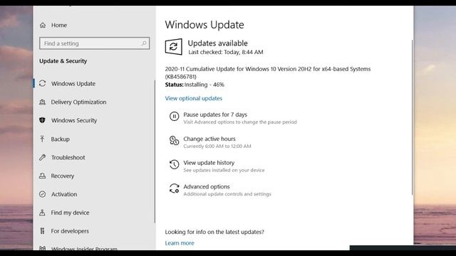 Urgent Update Windows 10 V20H2 System KB4586781 OS Build 19042.630 смотреть онлайн