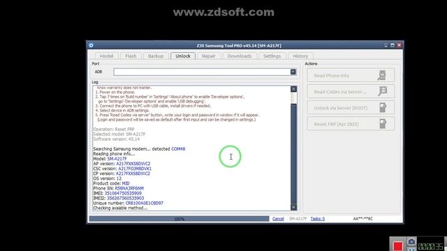 Frp bypass Samsung A127f android 12 with z3x pro unlock Frp Samsung A12 frpbypass frpunlock frp