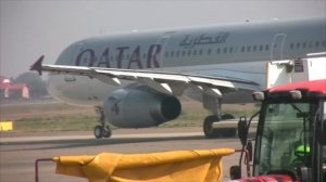 Qatar Airways Airbus A320 Pushback at Belgrade Nikola Tesla Airport