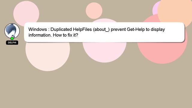 Windows : Duplicated HelpFiles (about_) prevent Get-Help to display information. How to fix it? смотреть онлайн