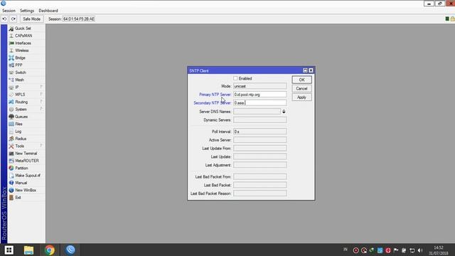 #8MIKROTIK DASAR Setting Time Zone Otomatis NTP Server смотреть онлайн