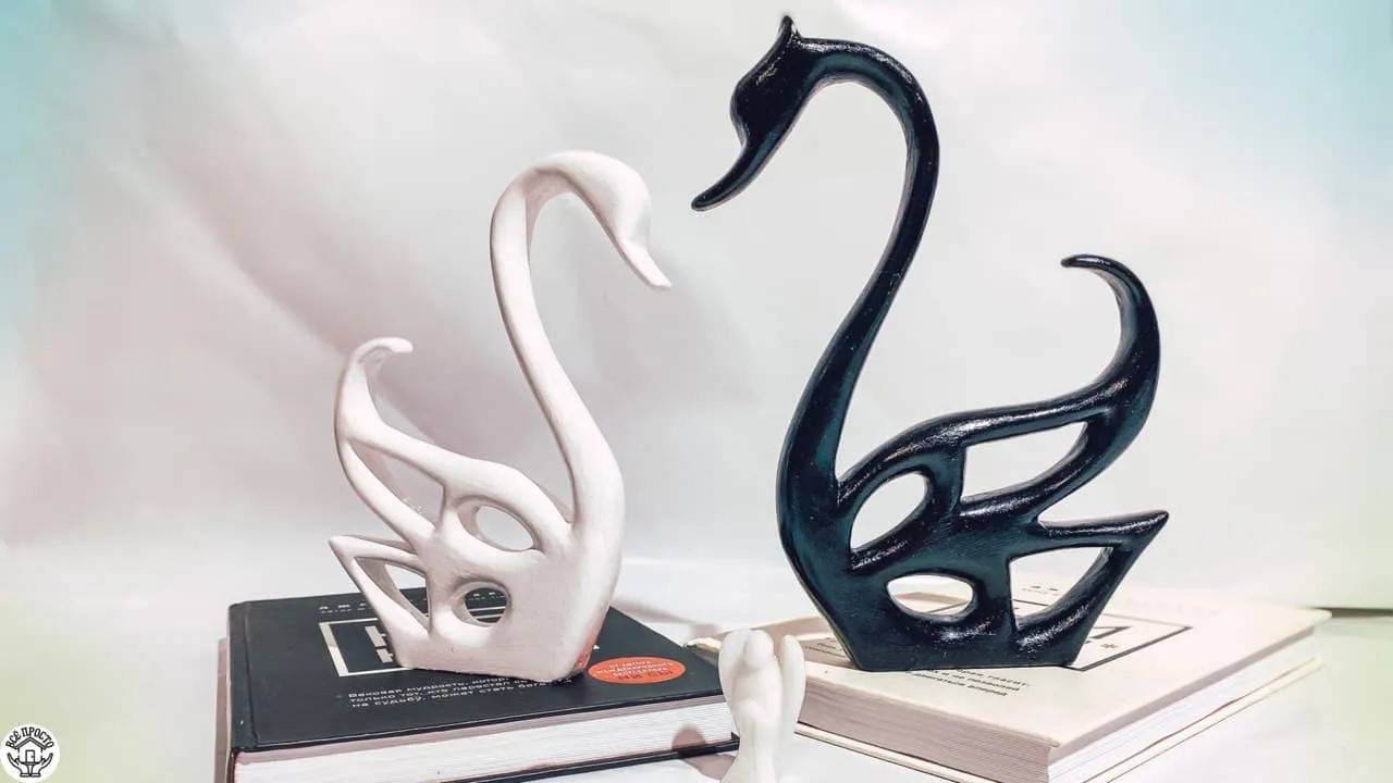 Очень красивая ПАРА ЛЕБЕДЕЙ из ГИПСА своими руками | Поделки из гипса | Crafts made of plaster смотреть онлайн