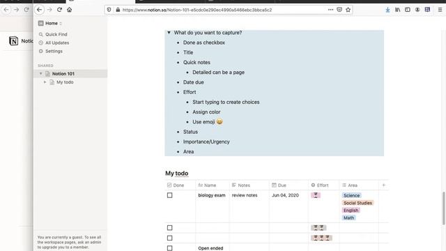Notion basics tutorial: Building a to-do app (4) смотреть онлайн