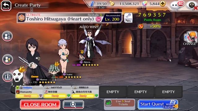 1 HIT ULTIMATE EPIC RAID TOSHIRO HITSUGAYA - BLEACH BRAVE SOULS смотреть онлайн