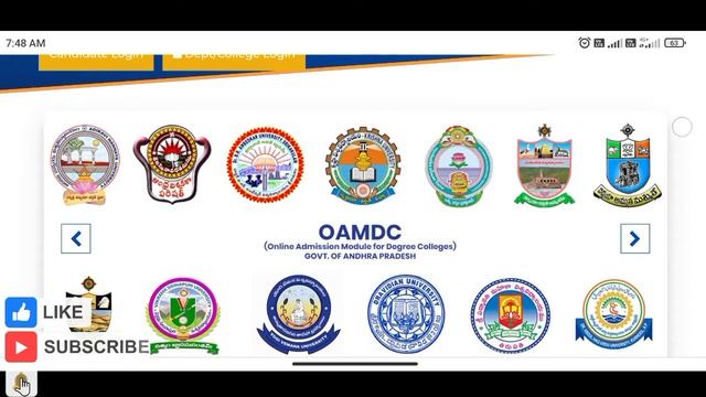 Postponed: oamdc 2021 ap degree online admissions web options Extended | Seat Allotment Postponed |