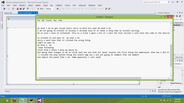 How to create a Webbrowser in visualbasic