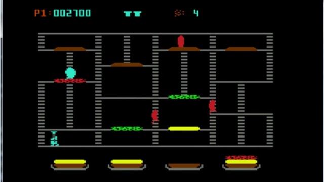 Burger Chase - Commodore 64 - emulador MESSUI64 v0.180 - probado Windows 7 x64 смотреть онлайн