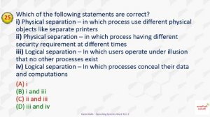 Operating Systems Mock Test 2 | TRB Polytechnic CSE | Operating Systems Question Bank | TRB CSE