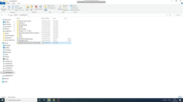 WINDOWS EXPLORER Creating New Folder Method 2 смотреть онлайн