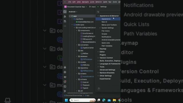 Android Studio Tip & Trick Show Tree Indent Guide #androiddeveloper #coding #androidstudio #android