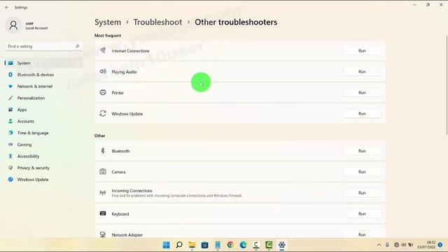 Windows 11 : How to run Playing Audio troubleshooter