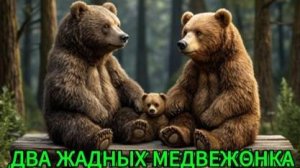 Сказка " Два жадных медвежонка "