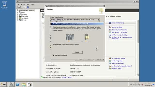 Gør Windows Server 2008 til domain controller i 2003 Active Directory смотреть онлайн