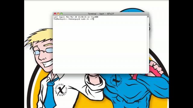Using the Terminal in OSX to remove files from Trash смотреть онлайн