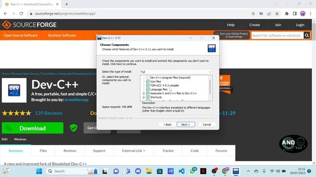 Cara Download dan Install Dev C++ di Windows 11 Tahun 2023