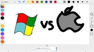 dessin windows xp vs mac os x version 10.1