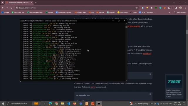 Step 2 - how to install laravel 10 in windows 10 using composer