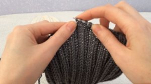 Шапка спицами. "Тыковка". МК