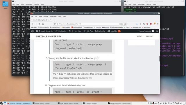 Linux Skills: Assorted Command-Line Tools