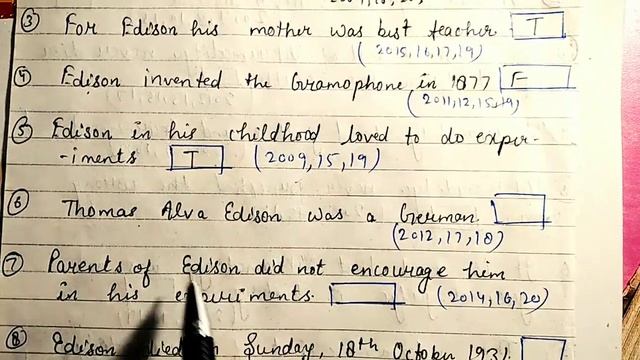 The Inventor Who Kept His Promise :True False Statement, Important questions 2021 up board 🔥🔥🔥 смотреть онлайн