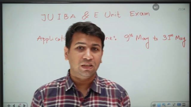 JU IBA & E UNIT EXAM DETAILS