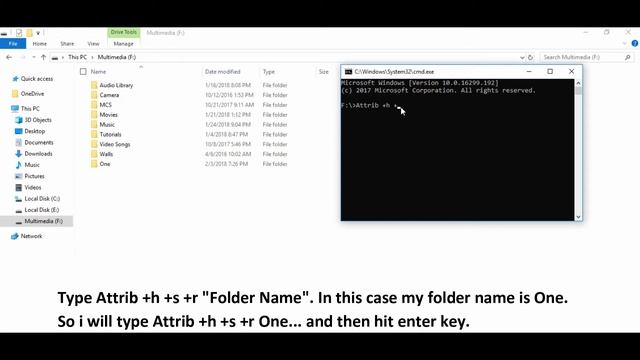 How to hide file/folder in microsoft windows without any software смотреть онлайн