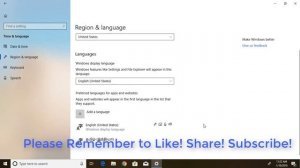 How  to Add or Change Language in Windows 10