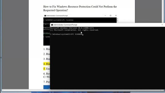 Fix Windows Resource Protection Could Not Perform the Requested Operation error смотреть онлайн
