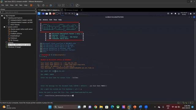 Hacking Windows 10 With Malicious Office Document Using Thefatrat Tool part 2