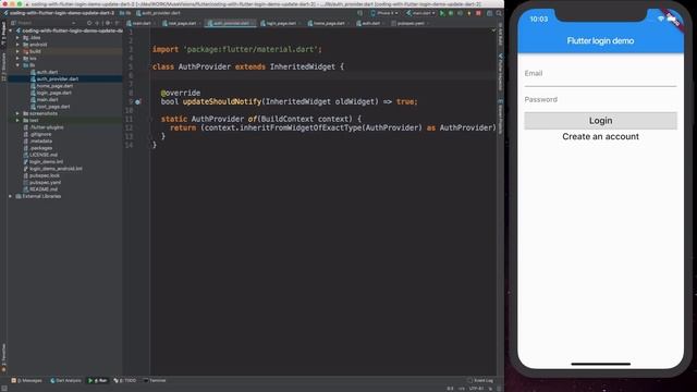 Flutter: Scoped Access with InheritedWidget
