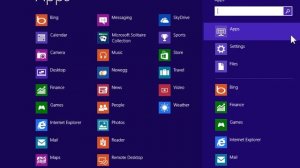 Windows 8.0 Professional - Search for an App