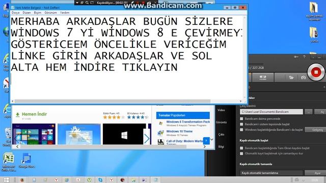 windows 7 i windows 8 e çevirme смотреть онлайн